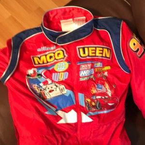 Boy’s size 4 Race Car Diver from Cars the Movie